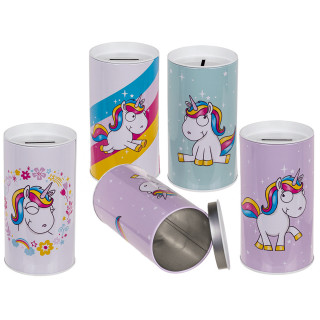 Metal piggy bank "Comic Unicorn"
