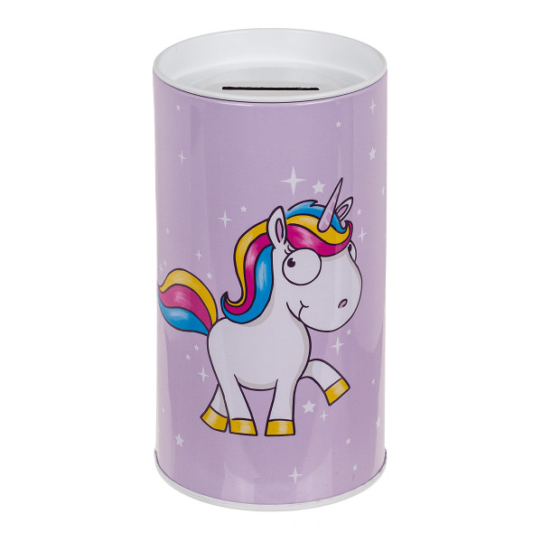 Metal piggy bank "Comic Unicorn" Metal piggy bank "Comic Unicorn"