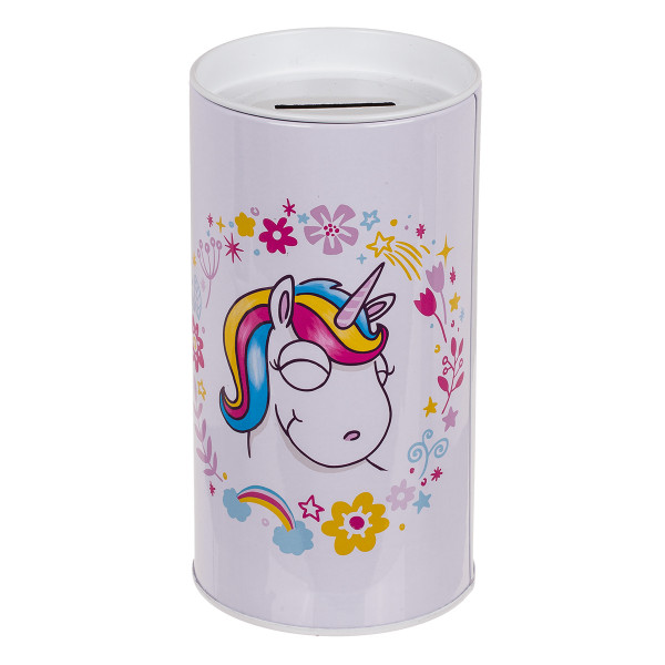 Metal piggy bank "Comic Unicorn" Metal piggy bank "Comic Unicorn"