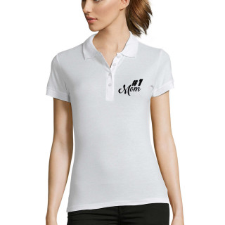 Women's Polo shirts "#1 Mom"
