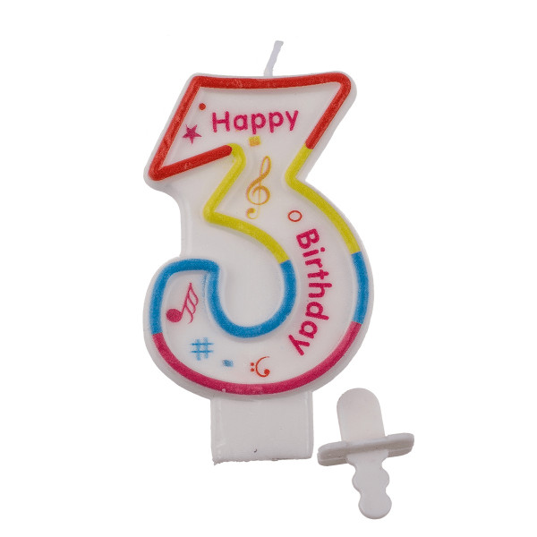 Cake Candle Number 3 Cake Candle Number 3