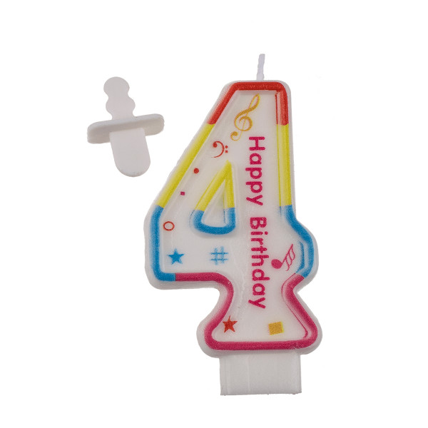 Cake Candle Number 4 Cake Candle Number 4
