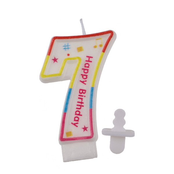 Cake Candle Number 7 Cake Candle Number 7