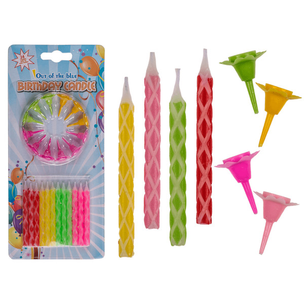 Colored Cake Candles (24 pcs.) Colored Cake Candles (24 pcs.)