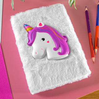 Notebook "Soft Unicorn" with Fur Notebook "Soft Unicorn" with Fur