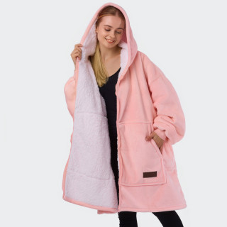 BARAMOOR sweatshirt-blanket with zipper "Light Pink"