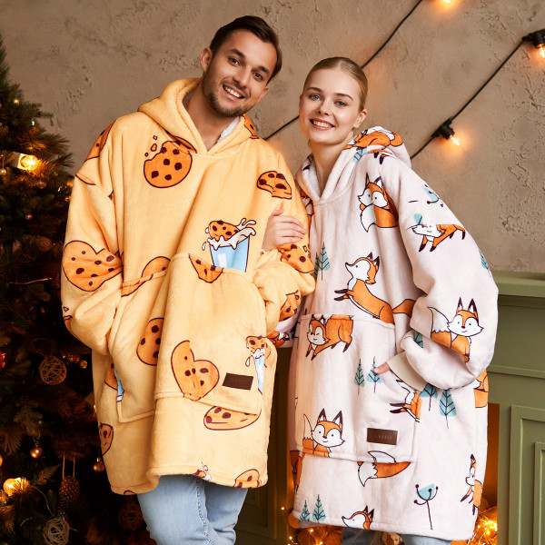 BARAMOOR sweatshirt-blanket "Foxes"