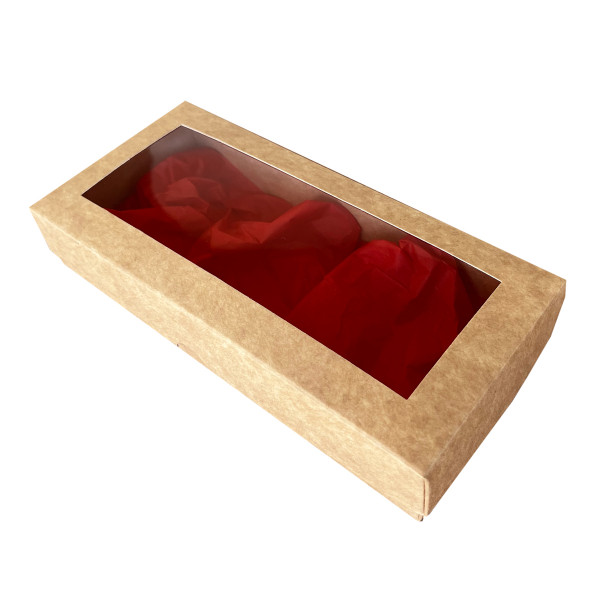 Gift box, brown 200x90x30mm