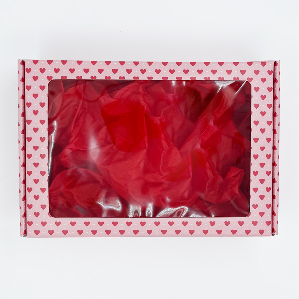 Gift box with hearts 305x215x85mm Gift box with hearts 305x215x85mm