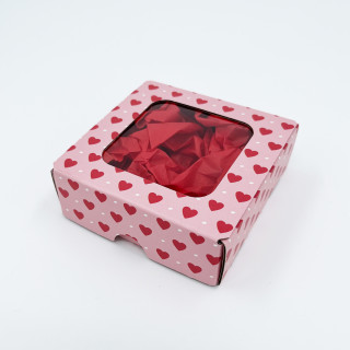 Gift box with hearts 86x94x30mm