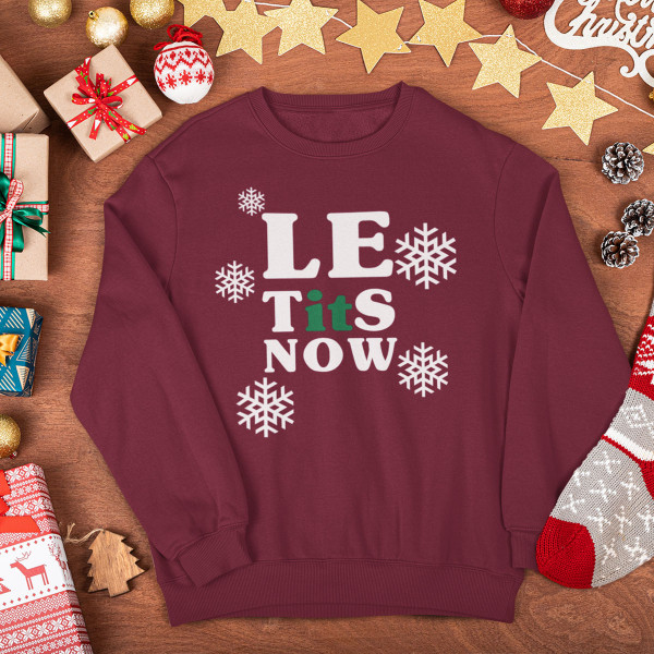 Sweatshirt "Let it snow" (without hood)