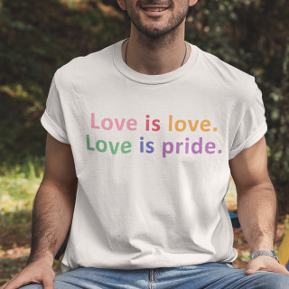 T-shirt "Love is pride"