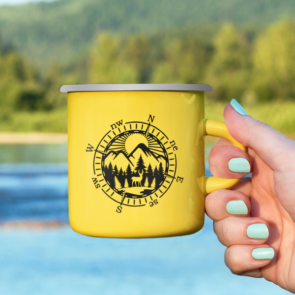 Metal Mug "All Roads Lead to Nature"