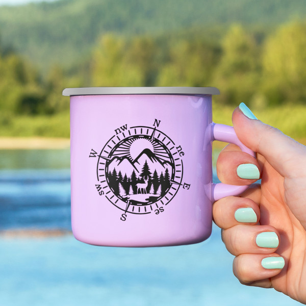 Metal Mug "All Roads Lead to Nature"
