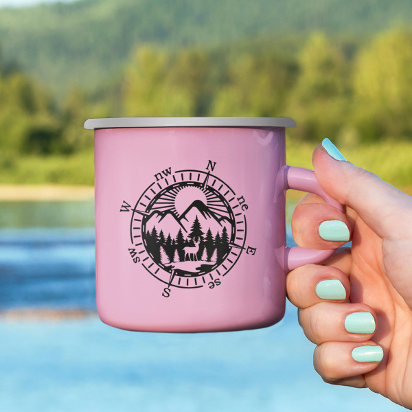 Metal Mug "All Roads Lead to Nature"