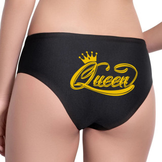 Women's underwear with back print "Queen"