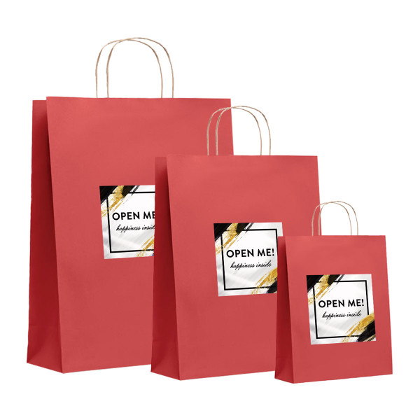 Paper Gift Bag "Open Me" Paper Gift Bag "Open Me"