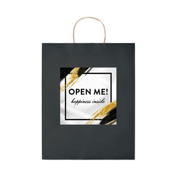 Paper Gift Bag "Open Me" Paper Gift Bag "Open Me"