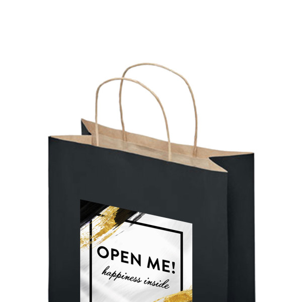 Paper Gift Bag "Open Me" Paper Gift Bag "Open Me"