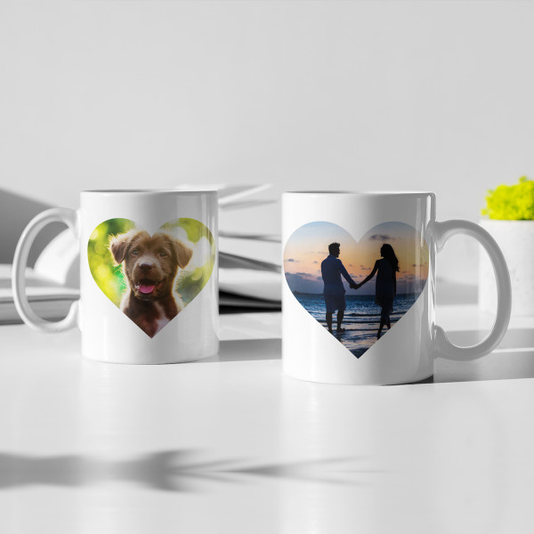 Mug "Heart" with your chosen photos Mug "Heart" with your chosen photos