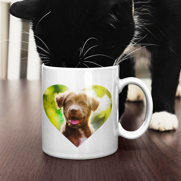 Mug "Heart" with your chosen photos Mug "Heart" with your chosen photos