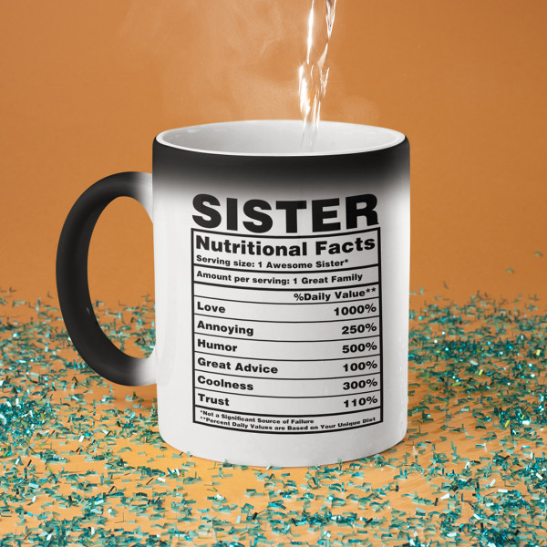 Mug "Sister Nutrition Facts" Mug "Sister Nutrition Facts"