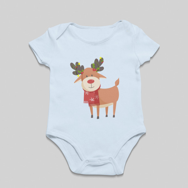 Baby romper "Festive reindeers" Baby romper "Festive reindeers"