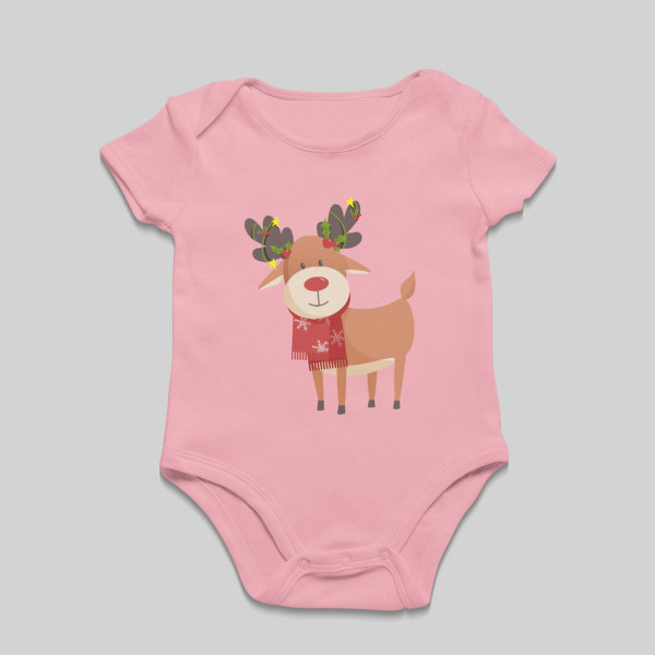 Baby romper "Festive reindeers" Baby romper "Festive reindeers"