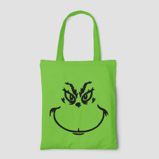 Colored fabric bag "Grinch"
