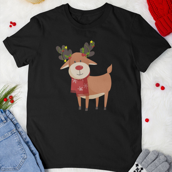 Kids' T-shirt "Festive reindeers"