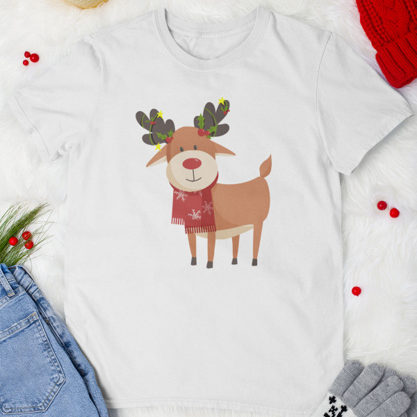 Kids' T-shirt "Festive reindeers"