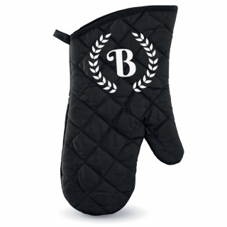 Kitchen oven mitt with your chosen initial