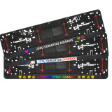 Car number plate frame with your design