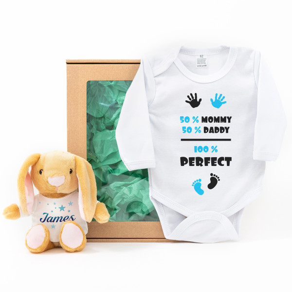Baby Gift Set "100% Perfect Boy"