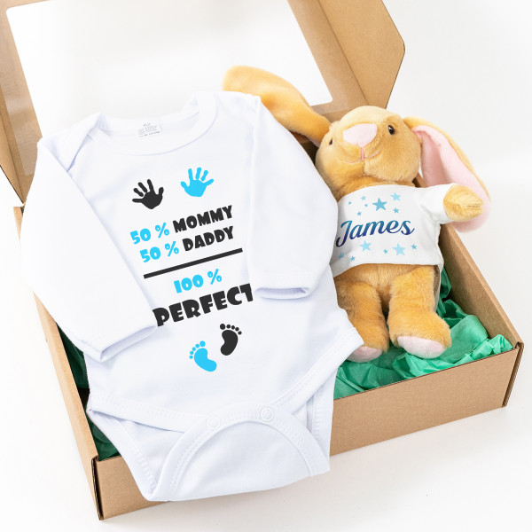 Baby Gift Set "100% Perfect Boy"