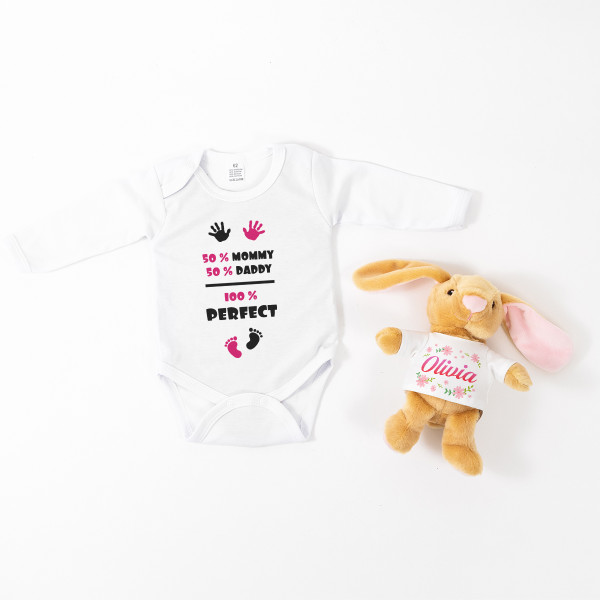 Baby Gift Set "100% Perfect Girl"
