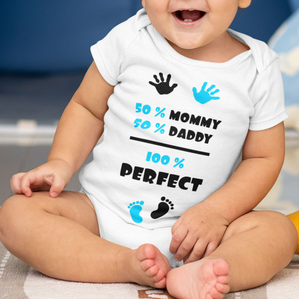 Baby romper "100% Perfect Boy"