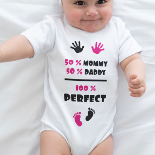 Baby romper „100% Perfect Girl“