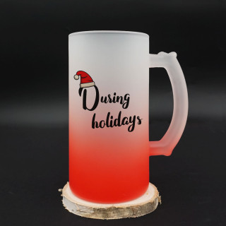 Beer mug "Before the holidays"
