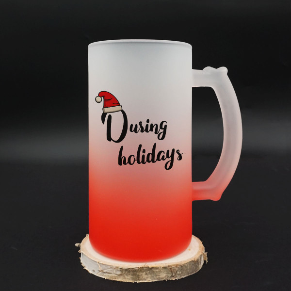 Beer mug "Before the holidays"