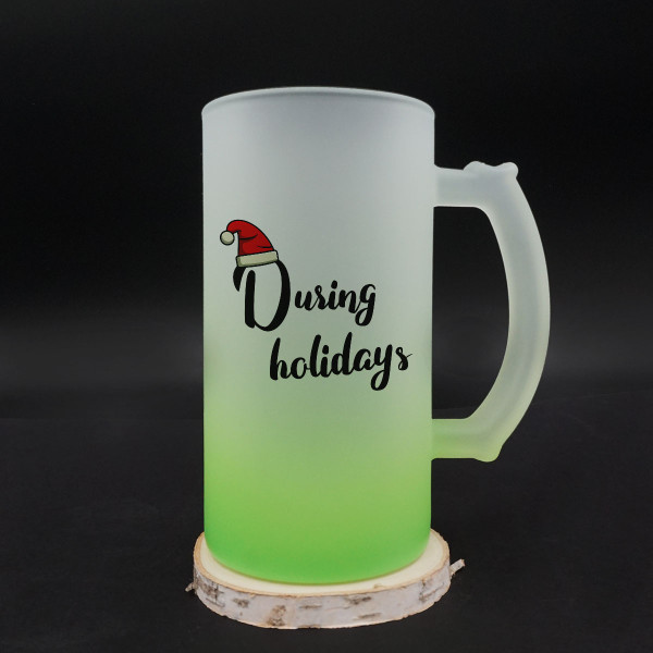 Beer mug "Before the holidays"
