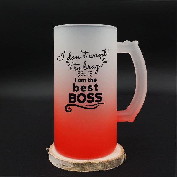 Beer mug "I am the best boss" Beer mug "I am the best boss"