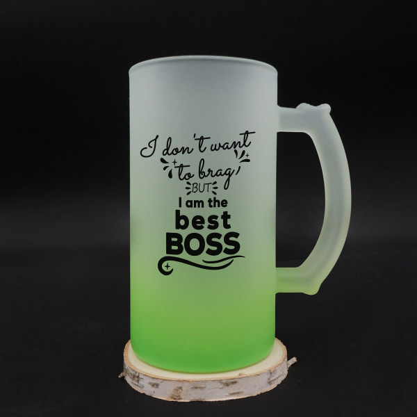 Beer mug "I am the best boss" Beer mug "I am the best boss"