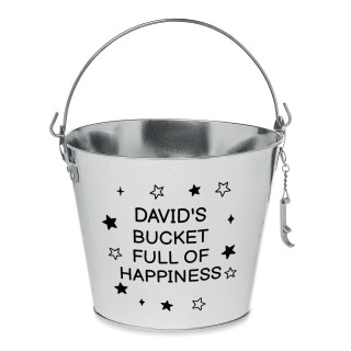 Bucket "Bucket Full of Happiness" with your chosen name Bucket "Bucket Full of Happiness" with your chosen name