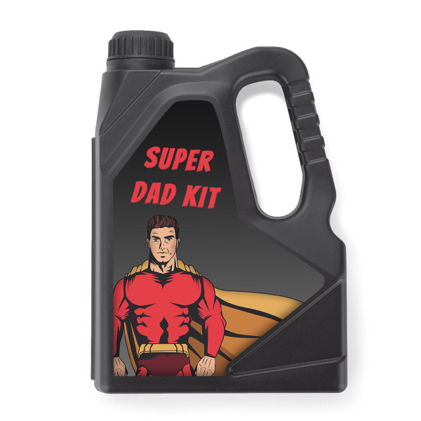Canister-shaped tool set "Super Dad Kit"