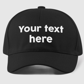 Cap with your own text