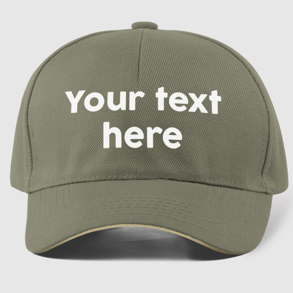 Cap with your own text