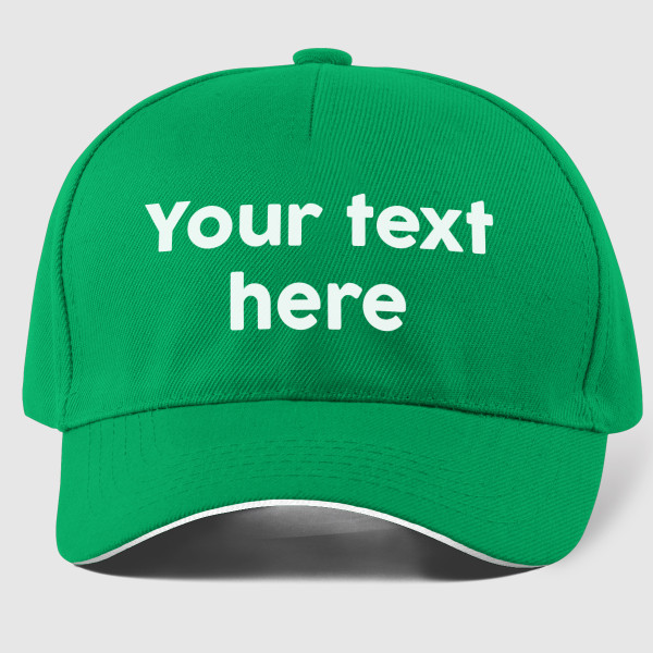 Cap with your own text