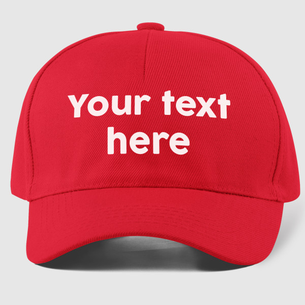 Cap with your own text