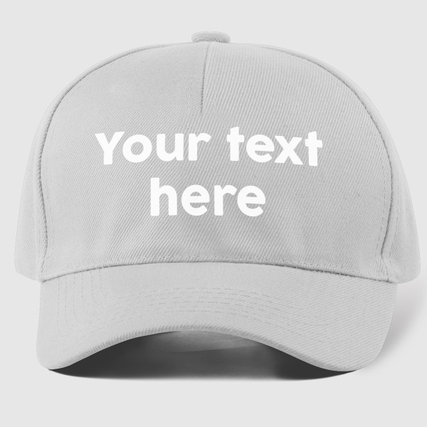 Cap with your own text